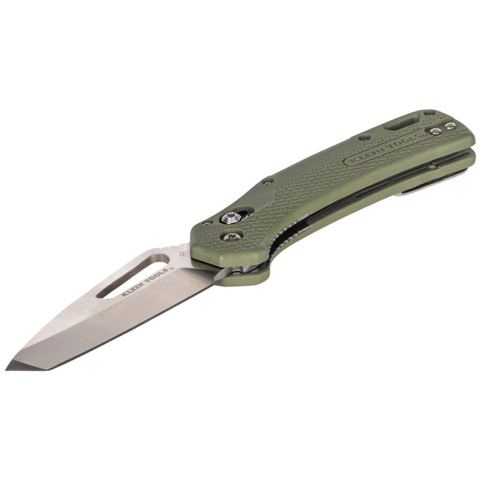 KLEIN TOOLS Cuchillo Resurgence Tanto Blade KTO con mango verde musgo