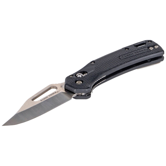 KLEIN TOOLS Clip Point Blade KTO Resurgence Knife w/ Black Handle