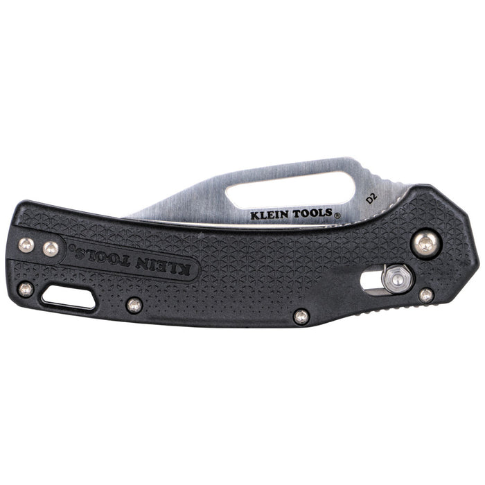 KLEIN TOOLS Clip Point Blade KTO Resurgence Knife w/ Black Handle