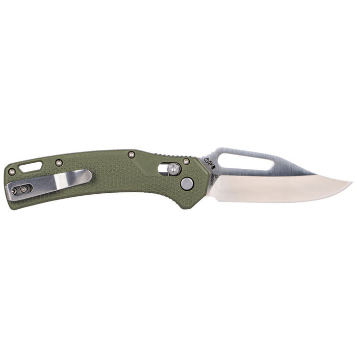 KLEIN TOOLS Cuchillo Resurgence KTO con hoja de punta de clip y mango verde musgo