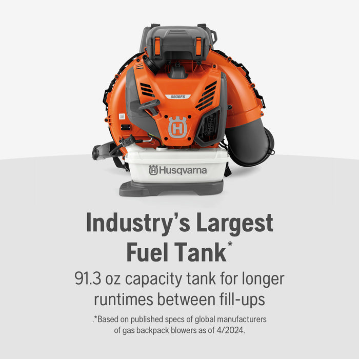 Husqvarna 590BFS 79-cc 1,245-CFM 216-MPH Professional Gas Backpack Leaf Blower 970551101