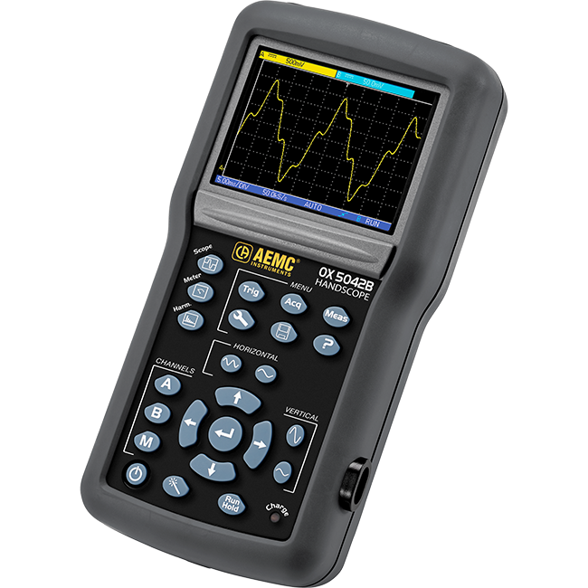 AEMC 2150.22 Handscope Harmonic Analyzer Oscilloscope Model OX 5042B w/ MN251T Kit