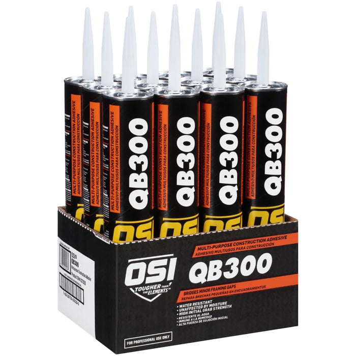 OSI QB300 Multi-Purpose Construction Adhesive 28oz - 12 Pack