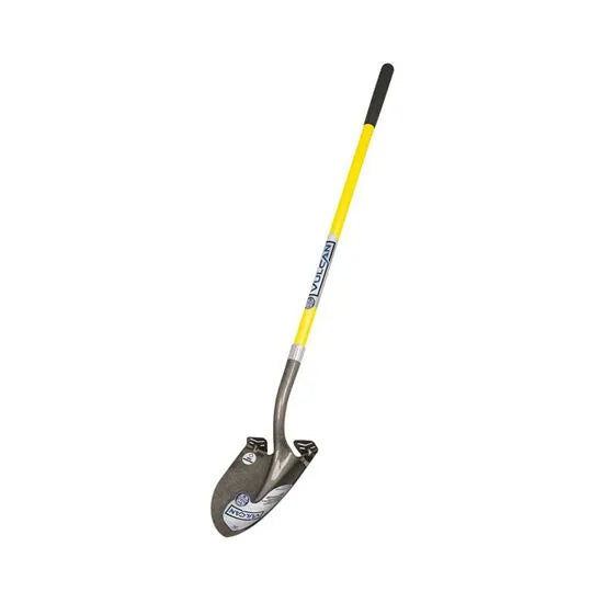 Vulcan Pointed Shovel, 48" Fiberglass Handle