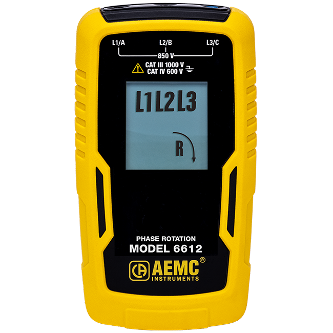 AEMC 2121.91 Phase Rotation Meter Model 6612