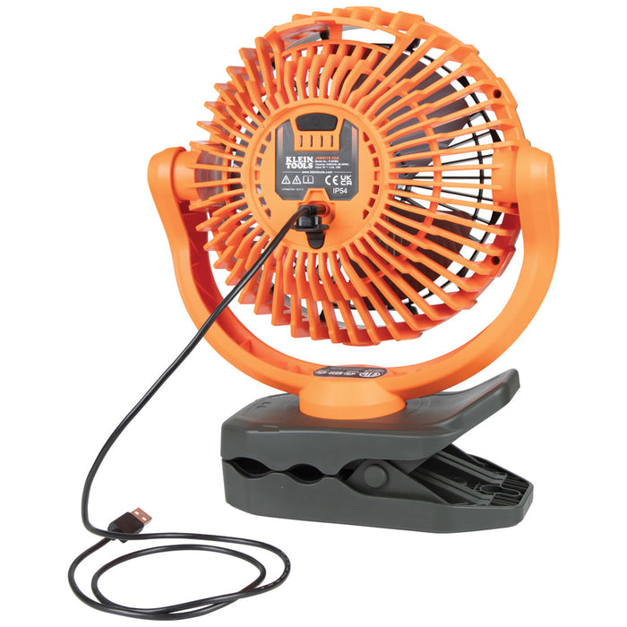 KLEIN TOOLS Rechargeable Clamping Fan