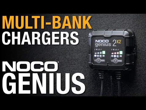 NOCO 2-Bank, 4-Amp Battery Charger, Battery Maintainer, & Battery Desulfator