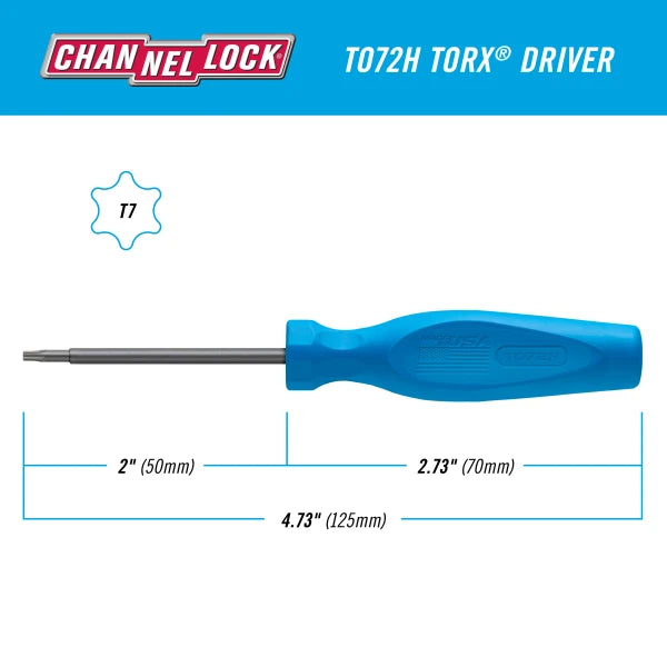 CHANNELLOCK TORX® T7 X 2" Screwdriver