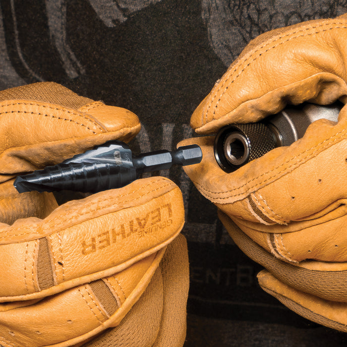 KLEIN TOOLS 3 PC. Premium All Purpose Quick Release Step Bit Kit