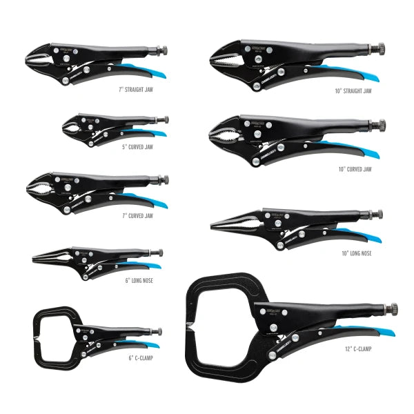 CHANNELLOCK 9PC Locking Pliers Set W/Tray