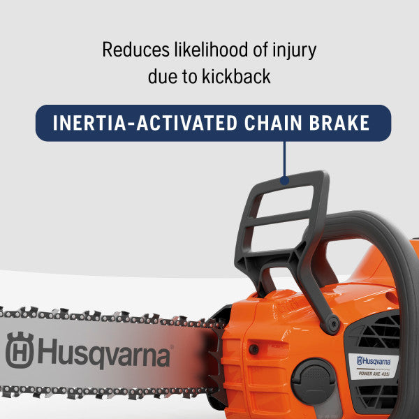 Husqvarna Power Axe 435i 16 inch 40V Battery Powered Cordless Chainsaw, 7.5 Ah Battery and Charger Included 970718224