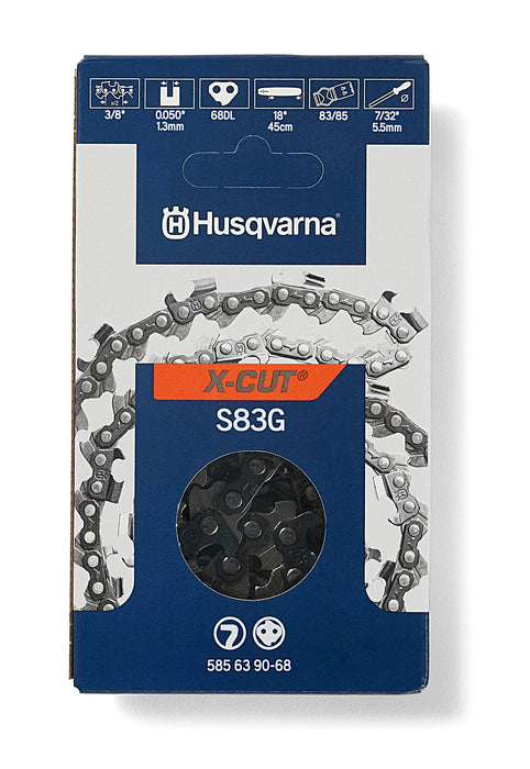 HUSQVARNA X-CUT S83G, 3/8" Pitch, .050 Gauge