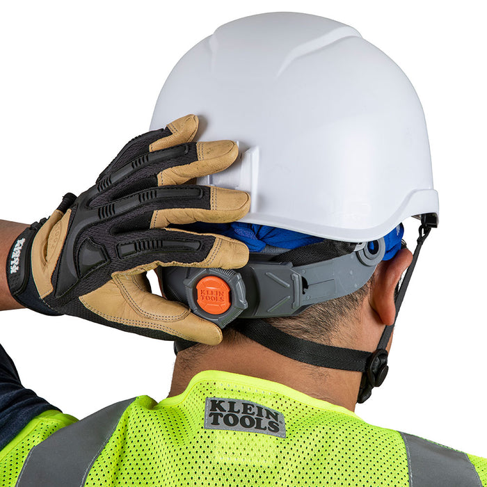 Klein Tools Safety Helmet, Vented-Class C, White