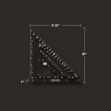 Escuadra de carpintero STILETTO de 7"