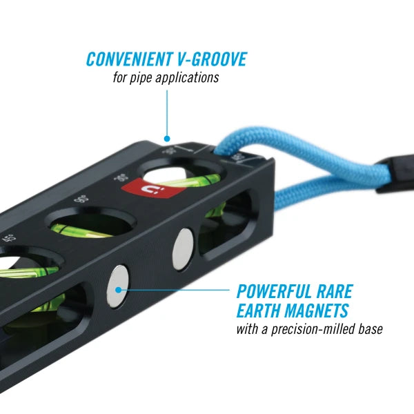 CHANNELLOCK 6.5" Billet Torpedo Level, Magnetic