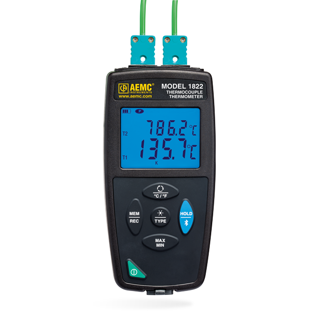 AEMC 2121.75 Thermocouple Thermometer Datalogger Model 1822