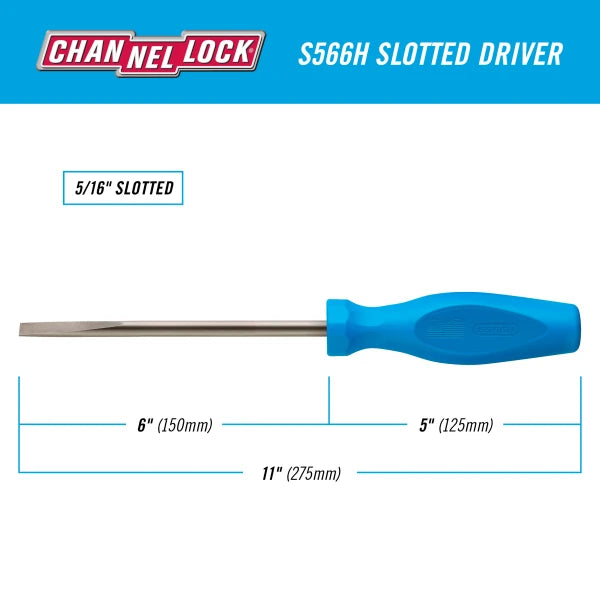 CHANNELLOCK Slotted 5/16" x 6" Screwdriver