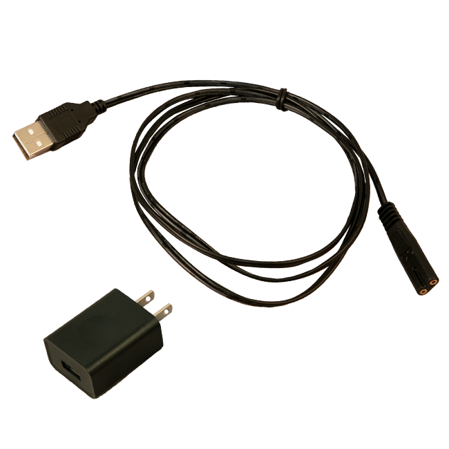 AEMC 2135.93 Cable - Replacement USB charger cable w/wall plug for Model 6424