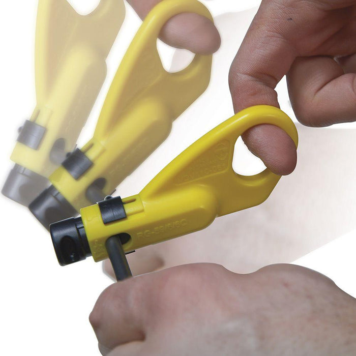 KLEIN TOOLS Coax Cable 2-Level Radial Stripper