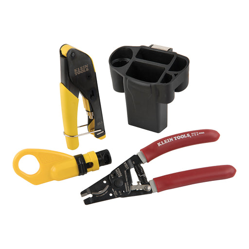 KLEIN TOOLS Coax Cable Installation Kit w/ Hip Pouch