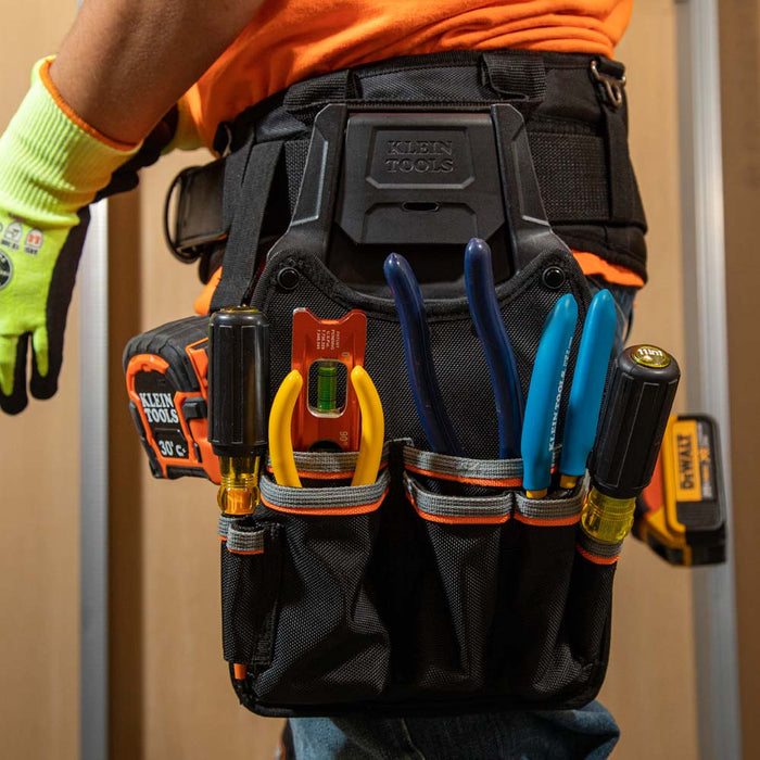 KLEIN TOOLS 7" Long Nose High Leverage Side Cutting/Connector Crimping Pliers