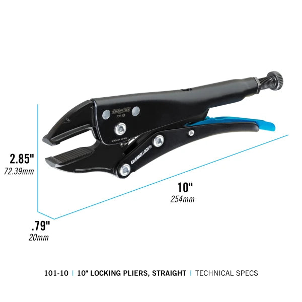 CHANNELLOCK 10" Locking Pliers, Straight