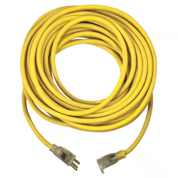 Voltec Extension Cord, 12 Gauge x 50' Long, Lighted End