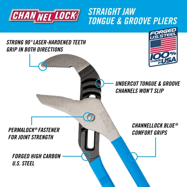 CHANNELLOCK 16.5" Tongue & Groove Pliers