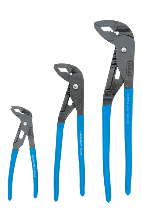 CHANNELLOCK 3pc GripLock Plier Set
