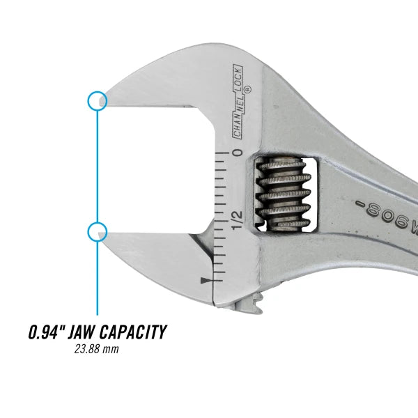 CHANNELLOCK 2pc Adjustable Wrench Set