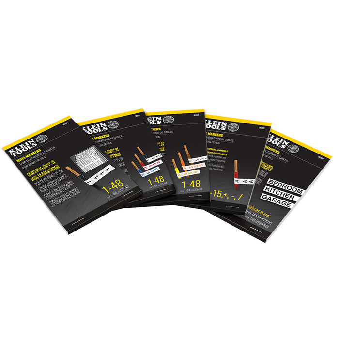 KLEIN TOOLS Wire Marker Book, Household Electrical Panel