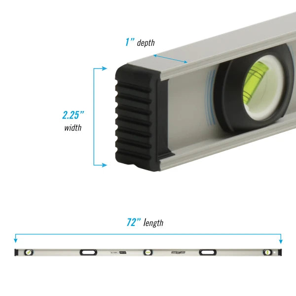 CHANNELLOCK 72" I-Beam Level
