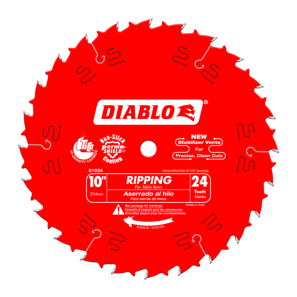 DIABLO 10" X 24 Tooth Ripping Saw Blade