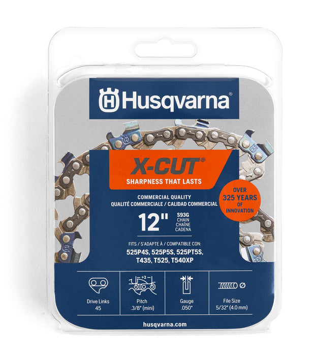 HUSQVARNA X-CUT S93G, 3/8" Mini Pitch, .050 Gauge
