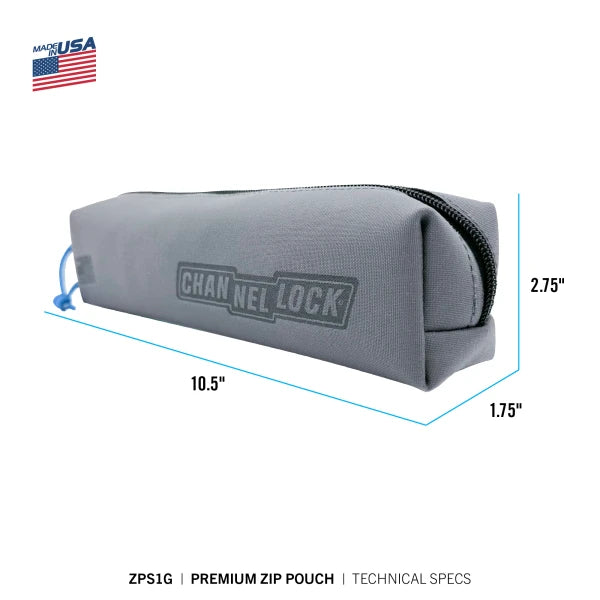 CHANNELLOCK Premium Single Zip Pouch