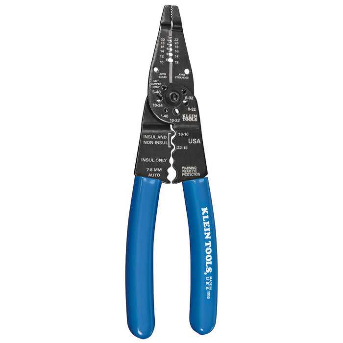 KLEIN TOOLS Long Nose Multi Tool Wire Stripper, Wire Cutters, Crimping Tool