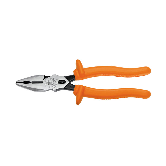 KLEIN TOOLS 8" Insulated Universal Nose High Leverage Side Cutting Pliers