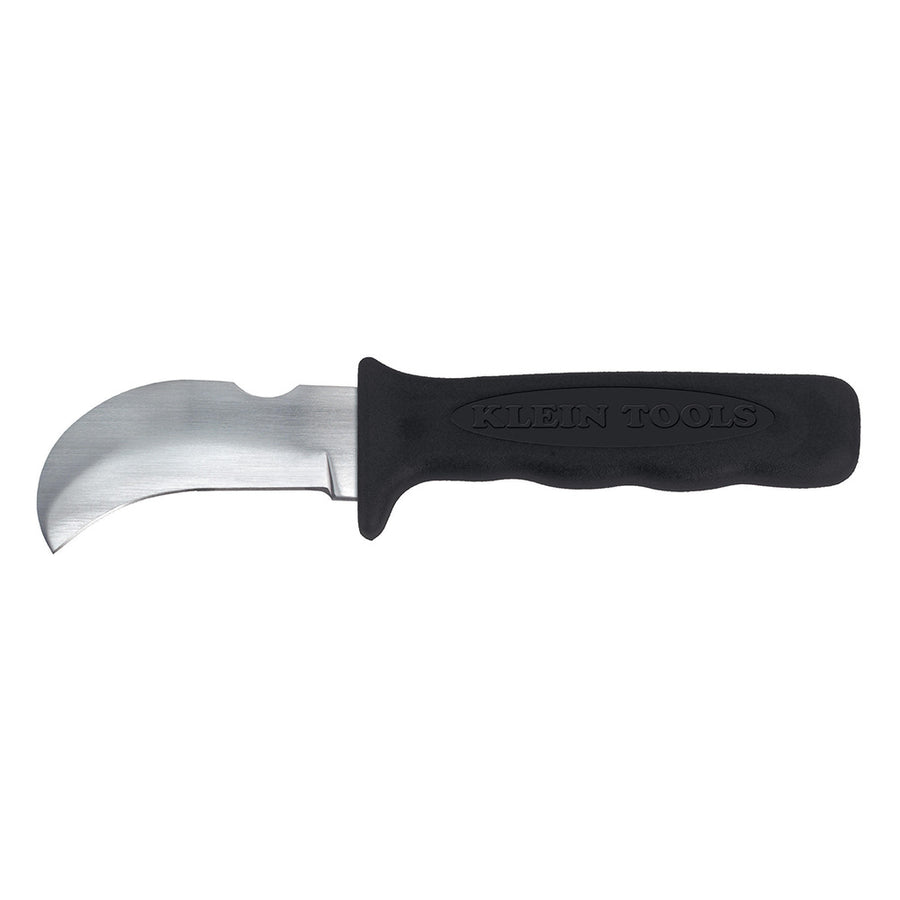 KLEIN TOOLS Lineman's Skinning Knife w/ Hook Blade & Notch