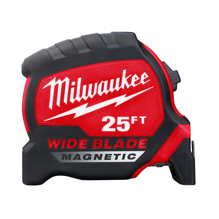 Cinta métrica magnética de hoja ancha de 25' MILWAUKEE