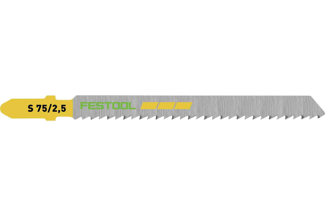 FESTOOL Jig Saw Blade WOOD FINE CUT S 75/2,5/5 (5 PACK)