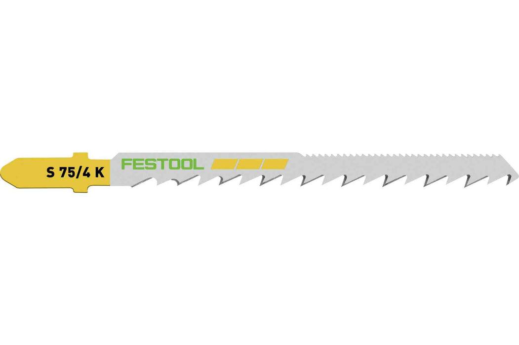 FESTOOL Jig Saw Blade WOOD CURVES S 75/4 K/5 (5 PACK)