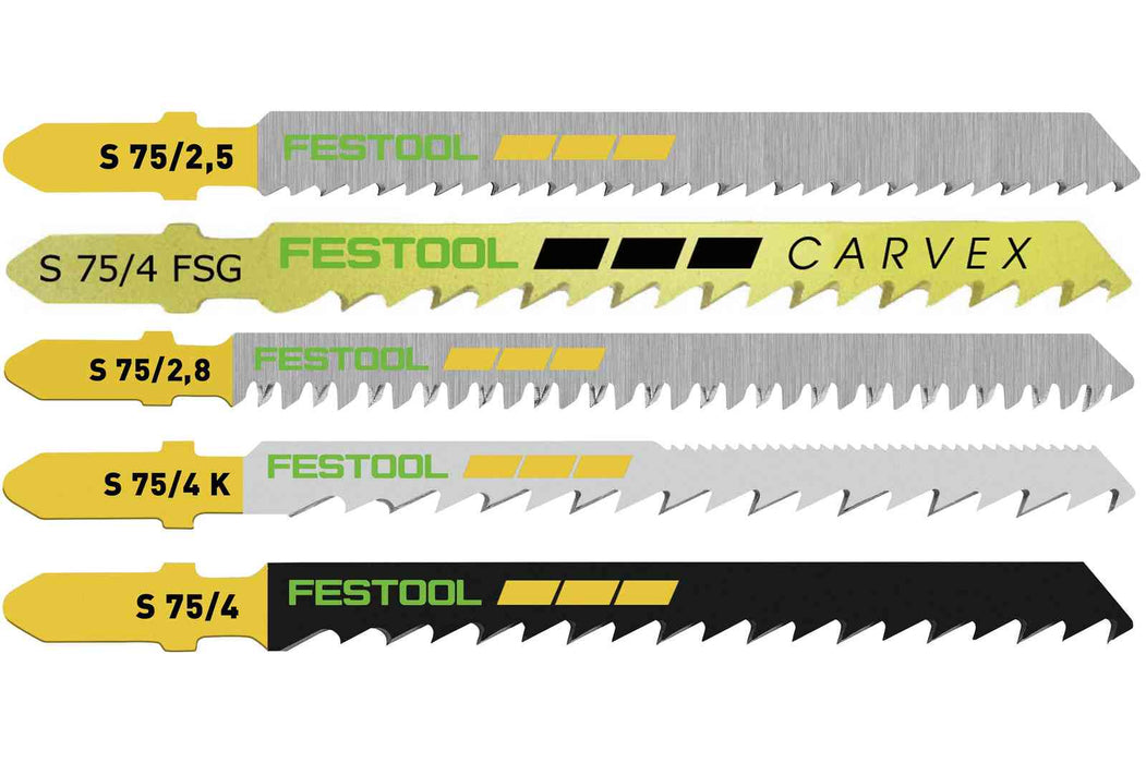 FESTOOL Juego de hojas de sierra de calar tipo STS/25 W