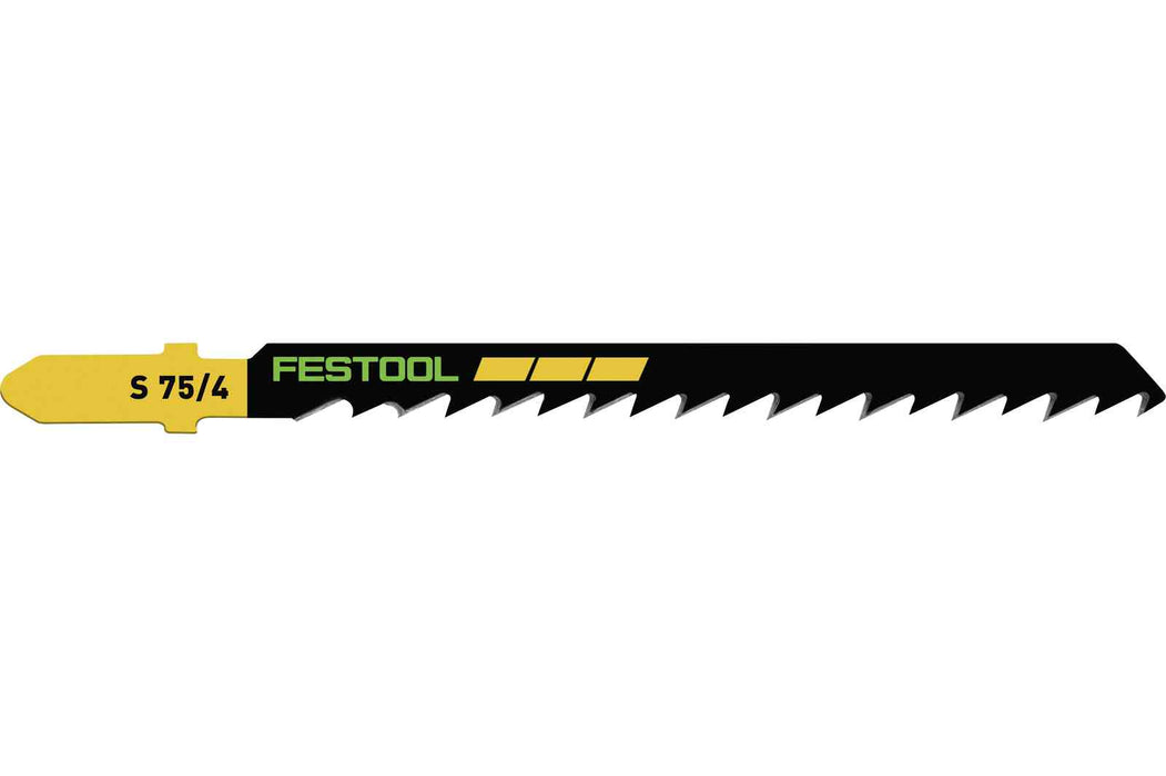 FESTOOL Jig Saw Blade WOOD BASIC S 75/4/5 (5 PACK)