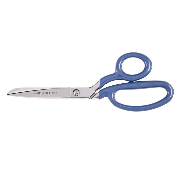 KLEIN TOOLS Bent Trimmer w/Large Ring, Blue Coating, 8-Inch