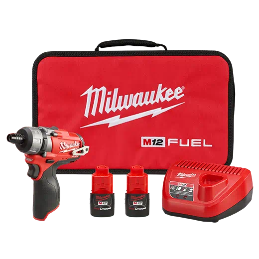 Kit de destornillador hexagonal de 2 velocidades MILWAUKEE M12 FUEL™ de 1/4"