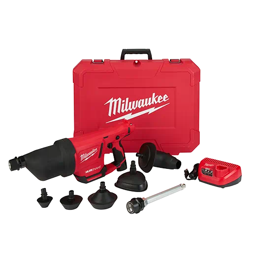 Kit de pistola de aire para limpieza de drenajes MILWAUKEE M12™ AIRSNAKE™