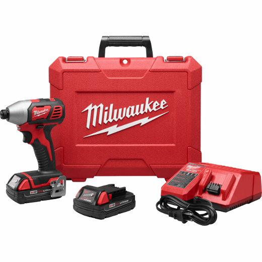 MILWAUKEE M18™ Kit de destornillador de impacto hexagonal de 1/4"