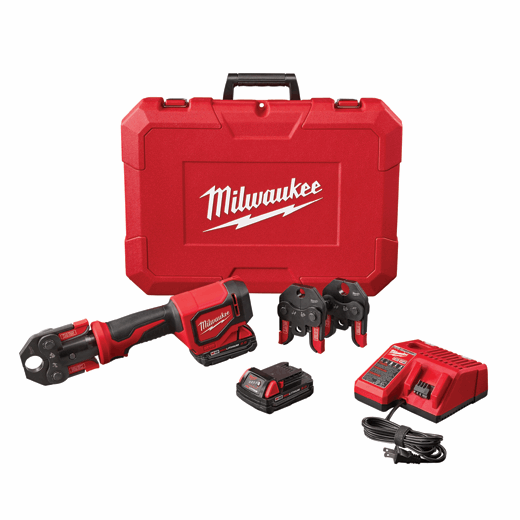 Kit de herramientas de prensa de tiro corto MILWAUKEE M18™ con mordazas de engarce PEX