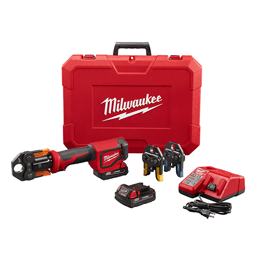 Kit de herramientas de prensa de tiro corto MILWAUKEE M18™ con mordazas Viega PureFlow™