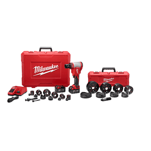 MILWAUKEE M18™ FORCE LOGIC™ 10T Juego de herramienta perforadora de 1/2" - 4"